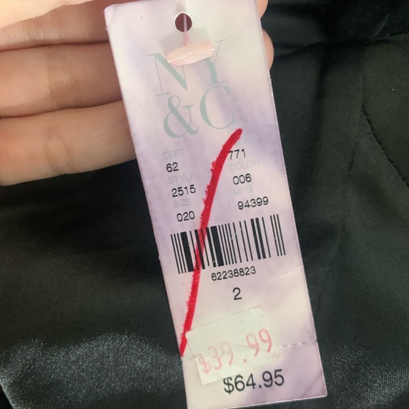 NWT New York & Company Black Midi Dress Size 2 Business Casual Office Siren - Picture 6 of 6